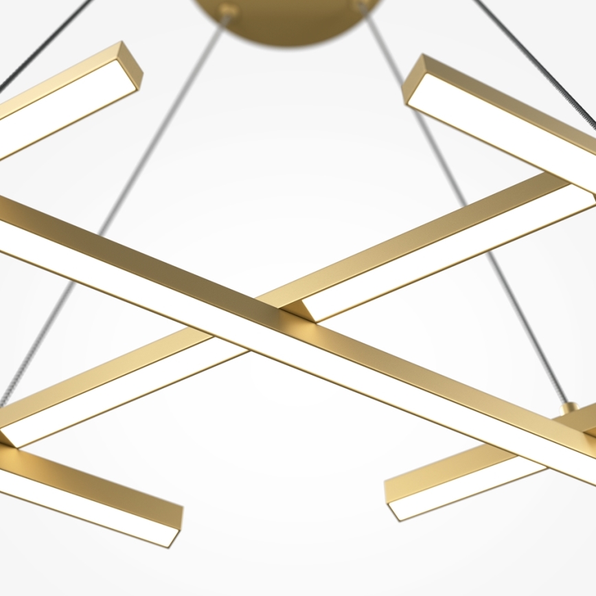 Maytoni MOD244PL-L50BSK - Lampadario LED sospeso su cavo HALO LED/40W/230V, oro