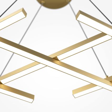 Maytoni MOD244PL-L50BSK - LED-Hängeleuchte HALO mit Kabelaufhängung, LED/40W/230V, goldfarben