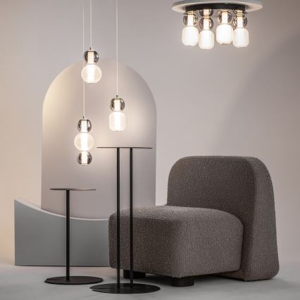 Maytoni MOD273CL-L60CH3K - LED-Deckenleuchte DROP 4xLED/15W/230V d 43 cm glänzendes Chrom