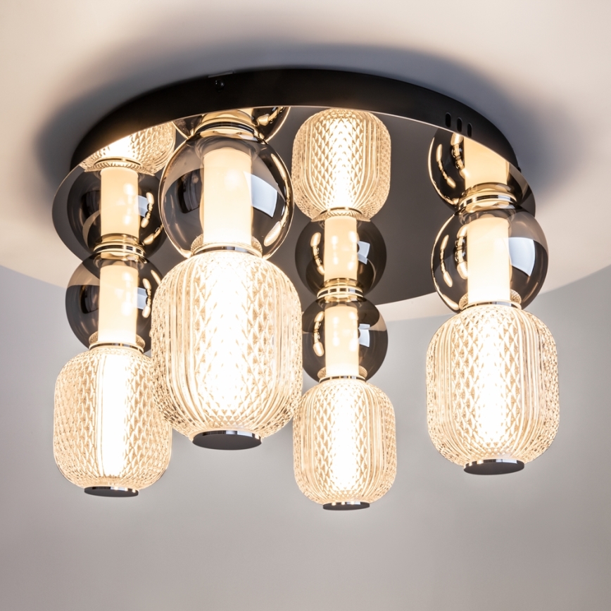 Maytoni MOD273CL-L60CH3K - LED-Deckenleuchte DROP 4xLED/15W/230V d 43 cm glänzendes Chrom