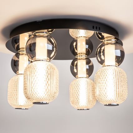 Maytoni MOD273CL-L60CH3K - LED-Deckenleuchte DROP 4xLED/15W/230V d 43 cm glänzendes Chrom