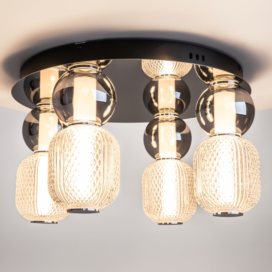 Maytoni MOD273CL-L60CH3K - LED-Deckenleuchte DROP 4xLED/15W/230V d 43 cm glänzendes Chrom