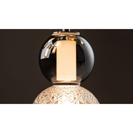 Maytoni MOD273CL-L60CH3K - LED-Deckenleuchte DROP 4xLED/15W/230V d 43 cm glänzendes Chrom