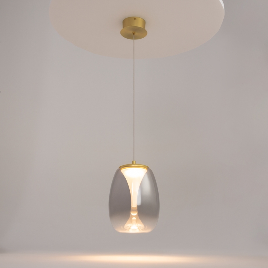Maytoni MOD282PL-L8G3K - Lampadario LED a sospensione con filo SPLASH LED/7W/230V 3000K oro