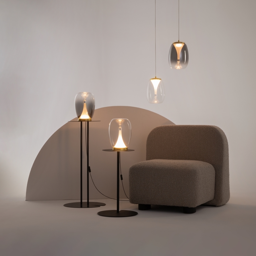 Maytoni MOD282PL-L8G3K - Lampadario LED a sospensione con filo SPLASH LED/7W/230V 3000K oro