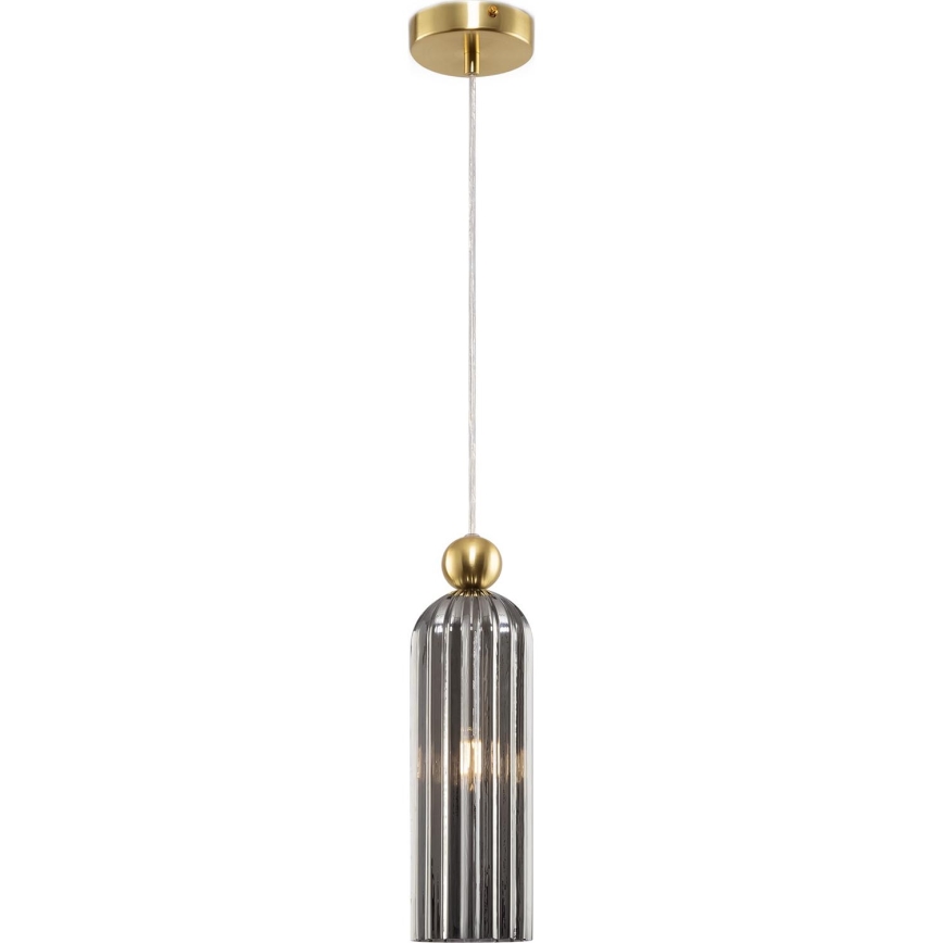 Maytoni MOD302PL-01GR - Lampadario a sospensione con filo ANTIC 1xE14/40W/230V oro/grigio