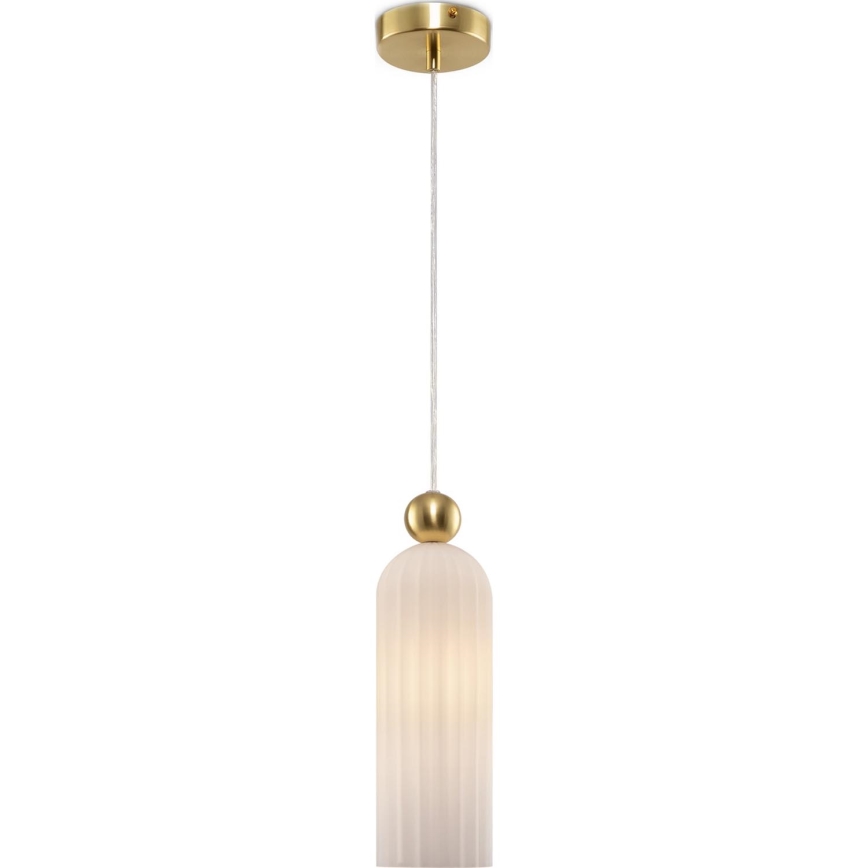 Maytoni MOD302PL-01W - Lampadario a sospensione con filo ANTIC 1xE14/40W/230V oro/bianco