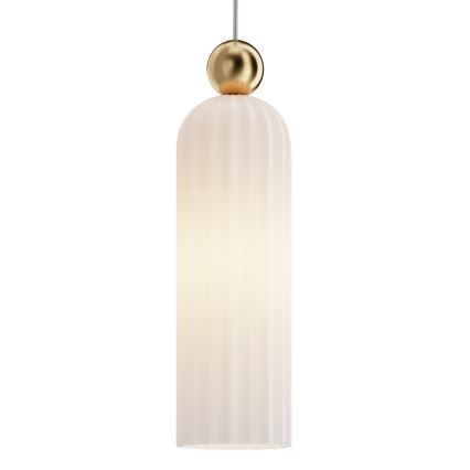 Maytoni MOD302PL-01W - Lampadario a sospensione con filo ANTIC 1xE14/40W/230V oro/bianco