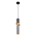Maytoni MOD303PL-01CFL2 - Lampadario a sospensione con filo PALETTE 1xGU10/40W/230V grigio/oro