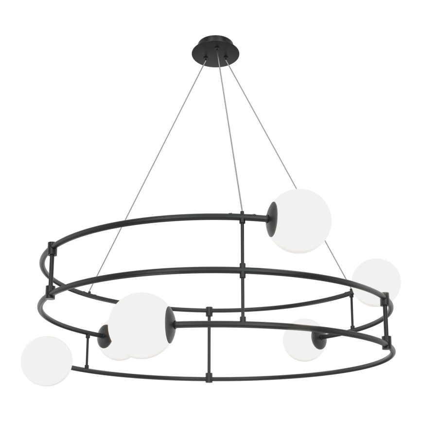 Maytoni MOD317PL-06B - Lampadario a sospensione con filo BALANCE 6xG9/40W/230V nero