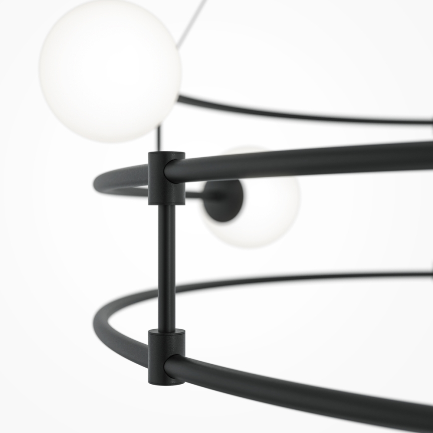 Maytoni MOD317PL-06B - Lampadario a sospensione con filo BALANCE 6xG9/40W/230V nero
