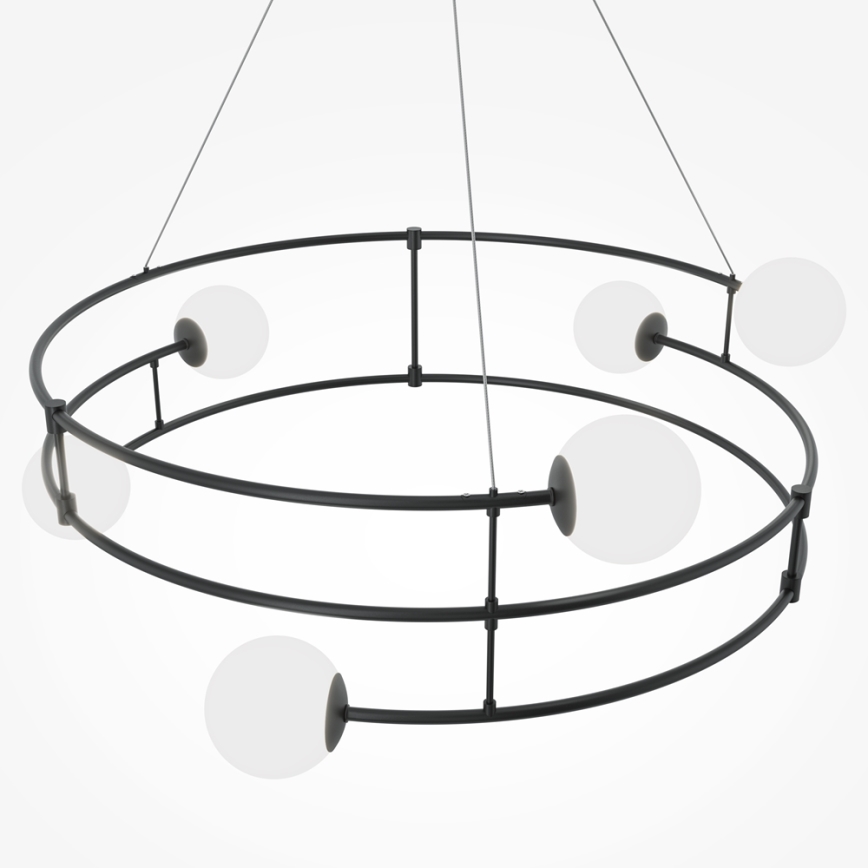 Maytoni MOD317PL-06B - Lampadario a sospensione con filo BALANCE 6xG9/40W/230V nero