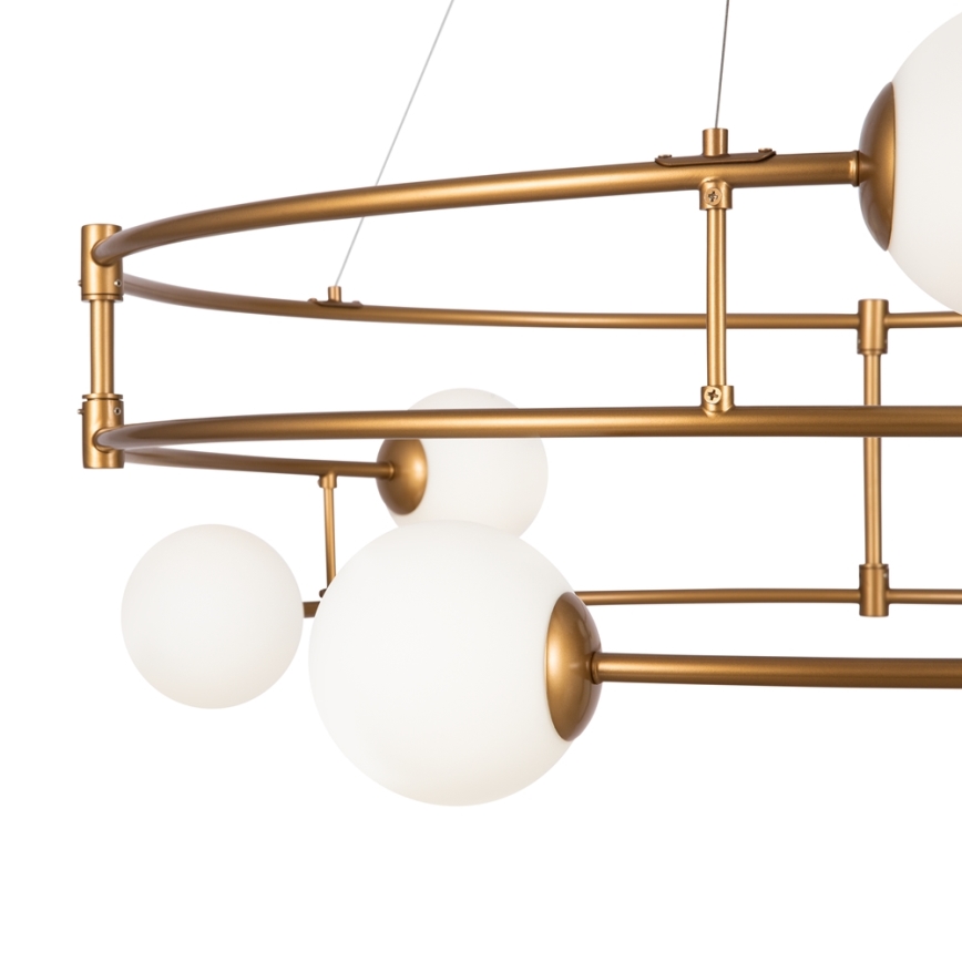 Maytoni MOD317PL-06G - Lampadario a sospensione con filo BALANCE 6xG9/40W/230V rame