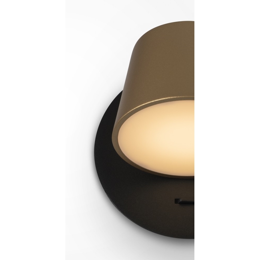 Maytoni MOD421WL-L6BBS3K - Applique a LED PIXEL 7W/230V 3000K oro/nero