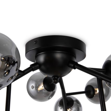 Maytoni MOD545CL-12B - Lampada da soffitto DALLAS 12xG9/28W/230V nero/vetro fumé