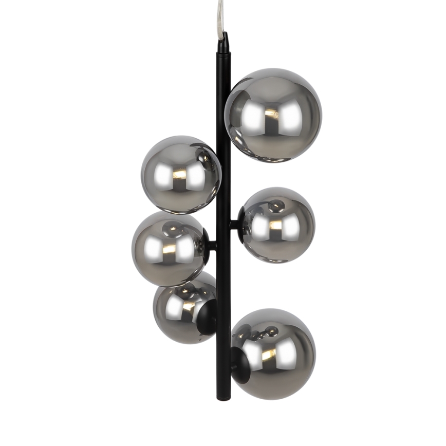 Maytoni MOD545PL-06B - Lampadario a sospensione con filo DALLAS 6xG9/28W/230V nero
