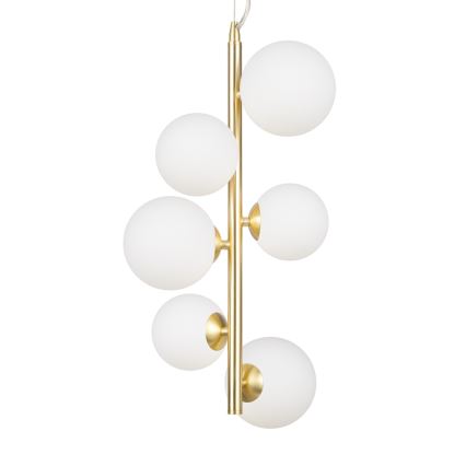 Maytoni MOD545PL-06BS - Lampadario a sospensione con filo DALLAS 6xG9/28W/230V oro