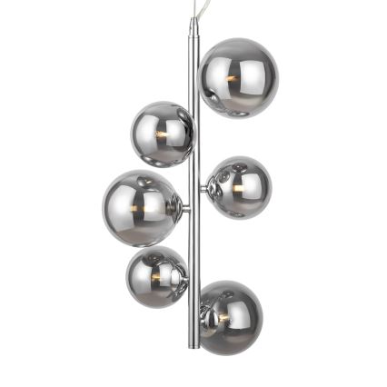 Maytoni MOD545PL-06CH - Lampadario a sospensione con filo DALLAS 6xG9/28W/230V cromo lucido