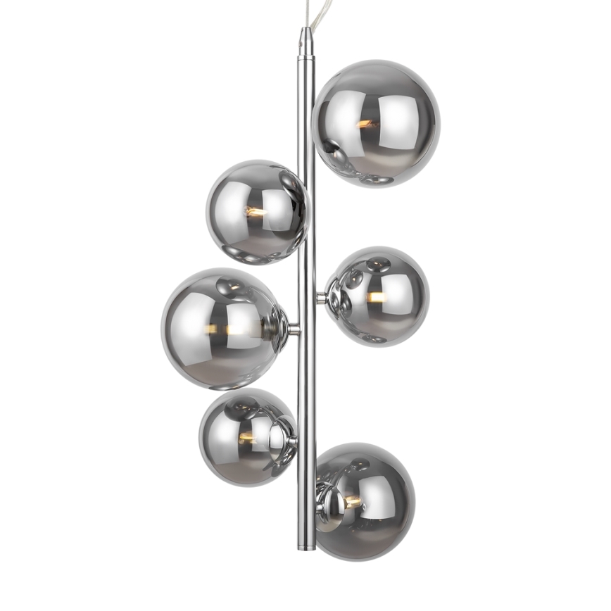 Maytoni MOD545PL-06CH - Lampadario a sospensione con filo DALLAS 6xG9/28W/230V cromo lucido