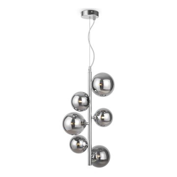 Maytoni MOD545PL-06CH - Lampadario a sospensione con filo DALLAS 6xG9/28W/230V cromo lucido