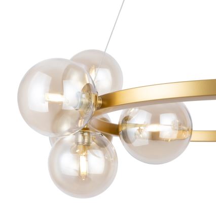 Maytoni MOD545PL-11G - Lampadario a sospensione con filo DALLAS 11xG9/28W/230V ottone