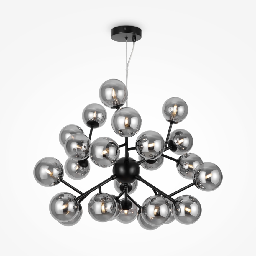Maytoni MOD545PL-24B - Lampadario a sospensione con filo DALLAS 24xG9/28W/230V nero