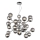Maytoni MOD545PL-24CH - Lampadario sospeso con cavi DALLAS 24xG9/28W/230V colore fumé