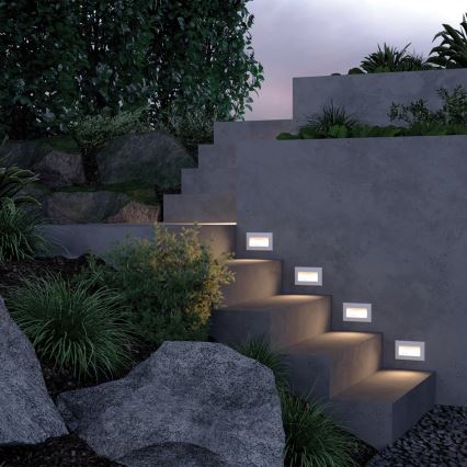Maytoni O045SL-L3W3K - Luce da esterno da incasso LED BOSCA LED/3W/230V 3000K IP65 bianco