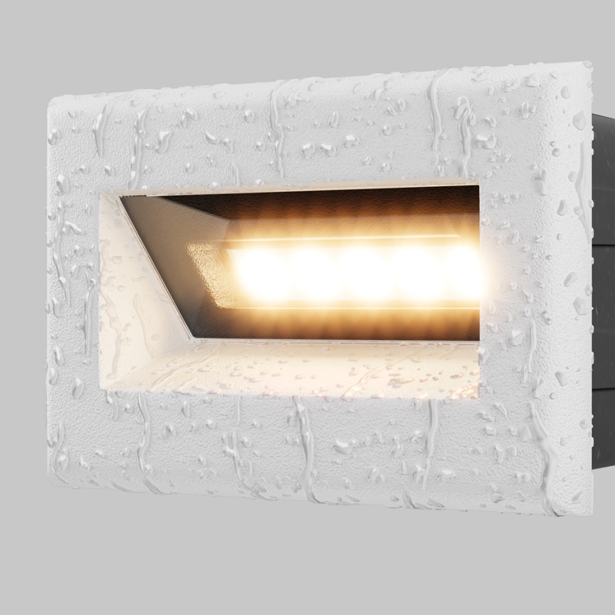 Maytoni O045SL-L3W3K - Luce da esterno da incasso LED BOSCA LED/3W/230V 3000K IP65 bianco