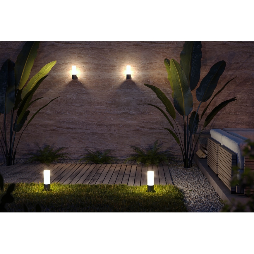 Maytoni O418FL-01B - Lampada da esterno WILLIS 1xE27/60W/230V 30 cm IP54 nero