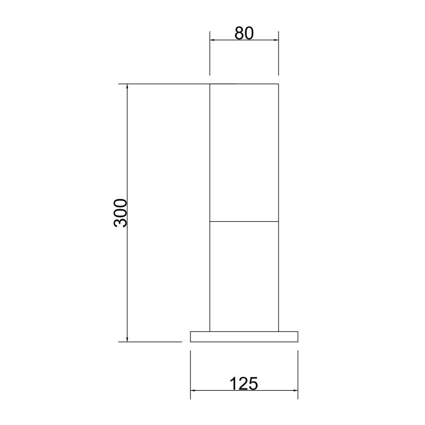 Maytoni O418FL-01B - Lampada da esterno WILLIS 1xE27/60W/230V 30 cm IP54 nero