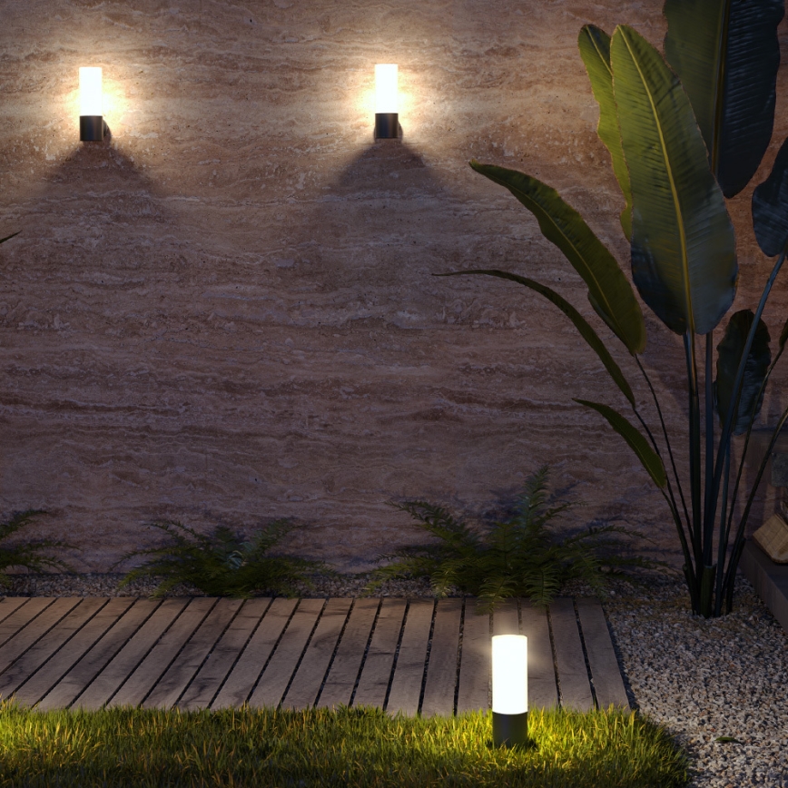 Maytoni O418FL-01GR - Lampada da esterno WILLIS 1xE27/60W/230V 30 cm IP54 antracite