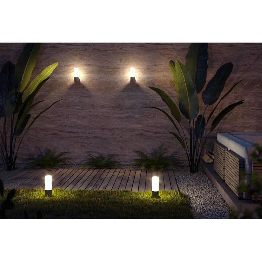 Maytoni O418WL-01GR - Applique da esterno WILLIS 1xE27/60W/230V IP54 antracite