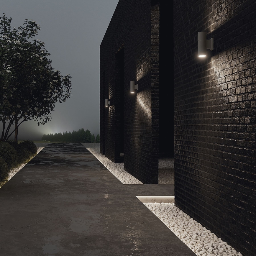 Maytoni O574WL-02GR - Applique murale extérieure BOWERY 2xGU10/50W/230V IP54 anthracite