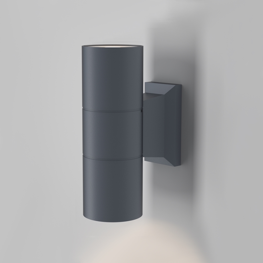 Maytoni O574WL-02GR - Applique murale extérieure BOWERY 2xGU10/50W/230V IP54 anthracite