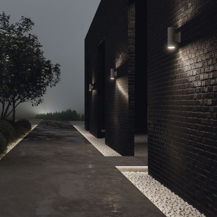 Maytoni O574WL-02GR - Outdoor-Wandleuchte BOWERY 2xGU10/50W/230V IP54 anthrazit