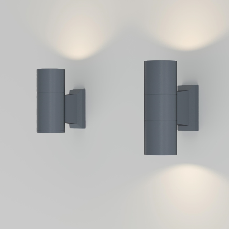 Maytoni O574WL-02GR - Outdoor-Wandleuchte BOWERY 2xGU10/50W/230V IP54 anthrazit