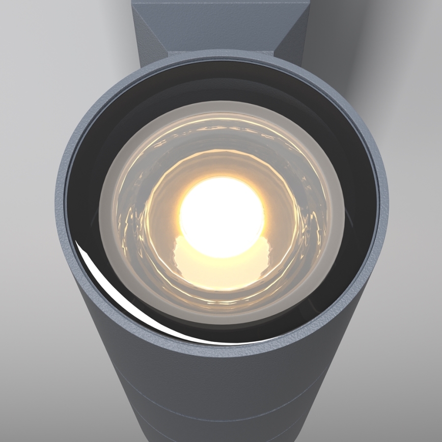 Maytoni O574WL-02GR - Outdoor-Wandleuchte BOWERY 2xGU10/50W/230V IP54 anthrazit