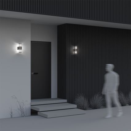 Maytoni O576WL-02GR - Outdoor-Wandleuchte BRONX 2xE27/60W/230V IP54 anthrazit