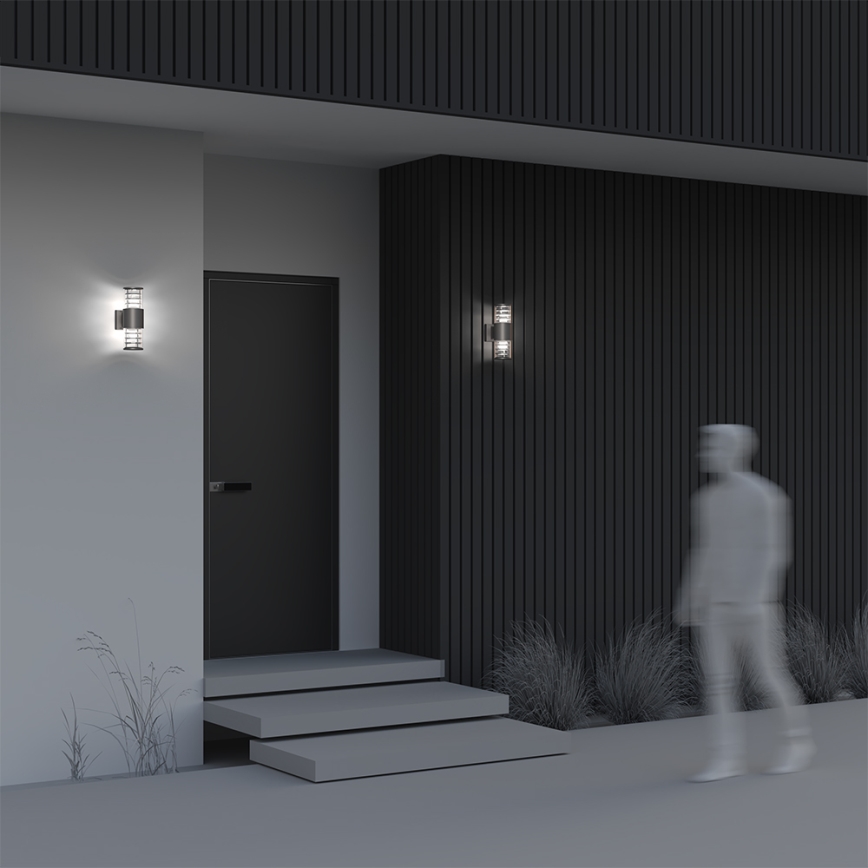 Maytoni O576WL-02GR - Outdoor-Wandleuchte BRONX 2xE27/60W/230V IP54 anthrazit