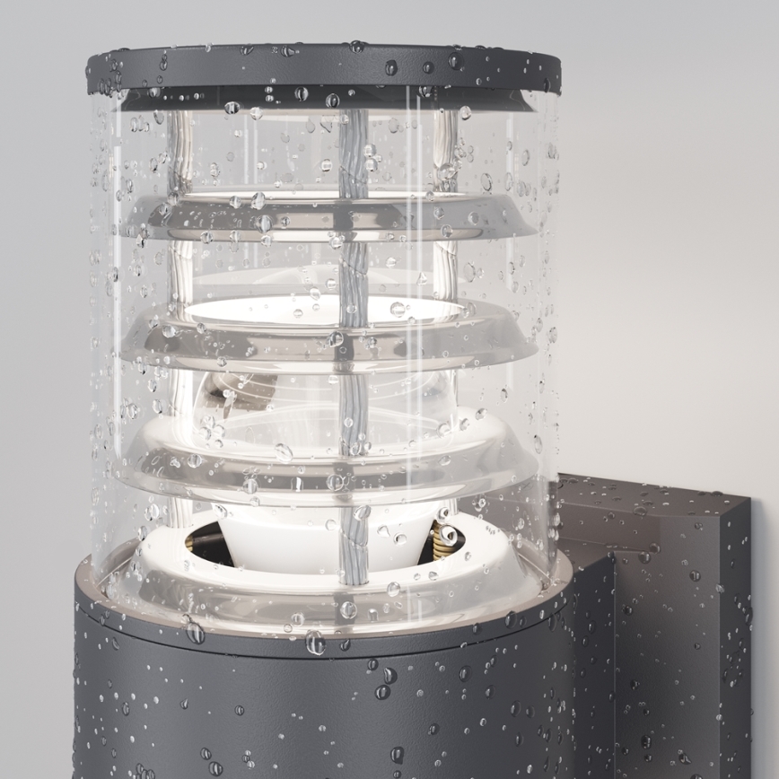 Maytoni O576WL-02GR - Outdoor-Wandleuchte BRONX 2xE27/60W/230V IP54 anthrazit