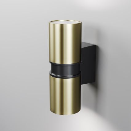 Maytoni O582WL-02BS - Applique da esterno BOWERY 2xGU10/50W/230V IP54 ottone