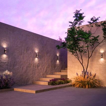 Maytoni O582WL-02BS - Applique murale extérieure BOWERY 2xGU10/50W/230V IP54 laiton
