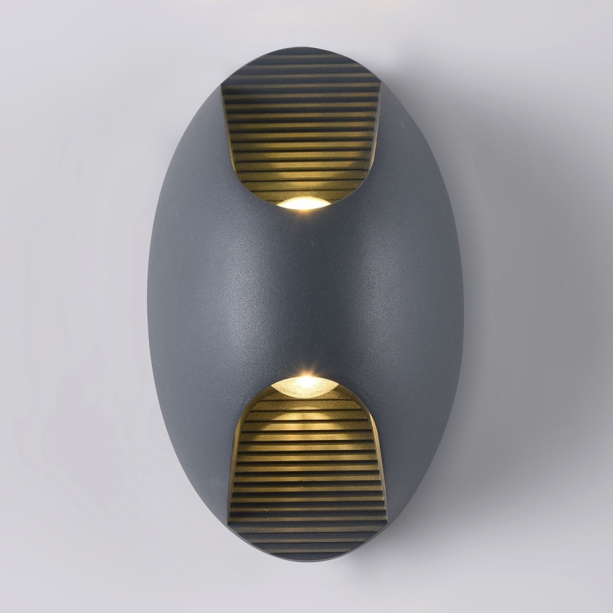 Maytoni O594WL-L6GR - Applique murale extérieure TIMES SQUARE LED/6W/230V IP65 anthracite