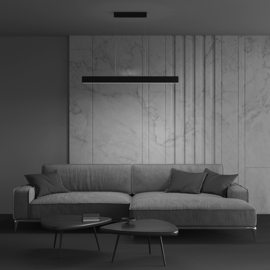 Maytoni P010PL-L30B4K - Lampadario LED a sospensione con filo STEP LED/30W/230V 4000K 118,5 cm nero