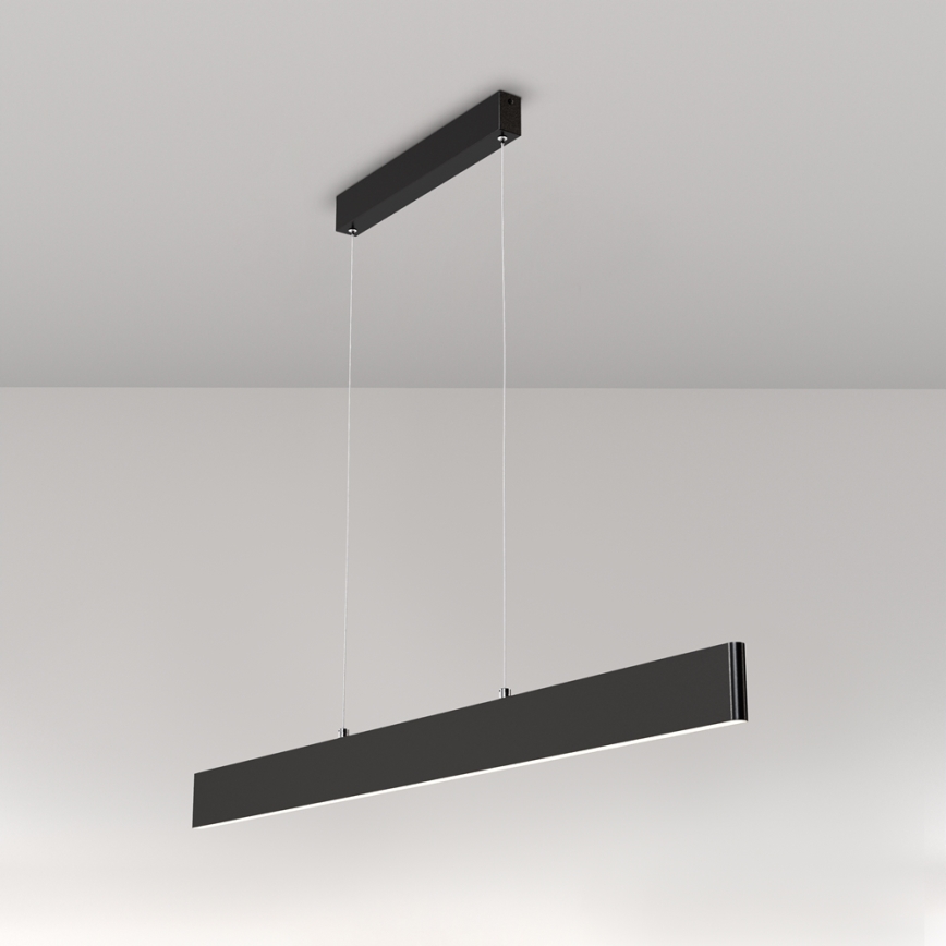 Maytoni P010PL-L30B4K - Lampadario LED a sospensione con filo STEP LED/30W/230V 4000K 118,5 cm nero