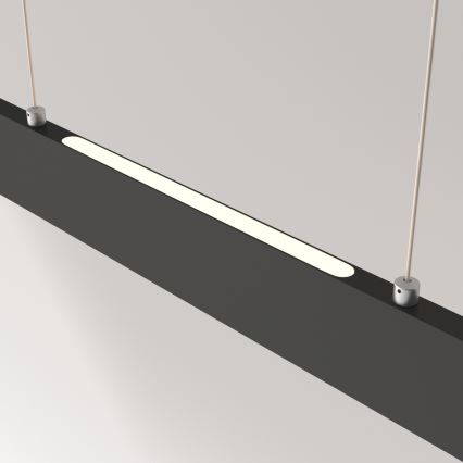 Maytoni P010PL-L30B4K - Lampadario LED a sospensione con filo STEP LED/30W/230V 4000K 118,5 cm nero