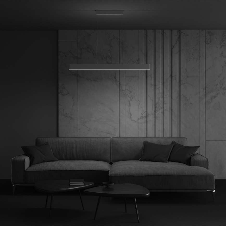 Maytoni P010PL-L30W4K - Lampadario LED a sospensione con filo STEP LED/30W/230V 4000K 118,5 cm bianco