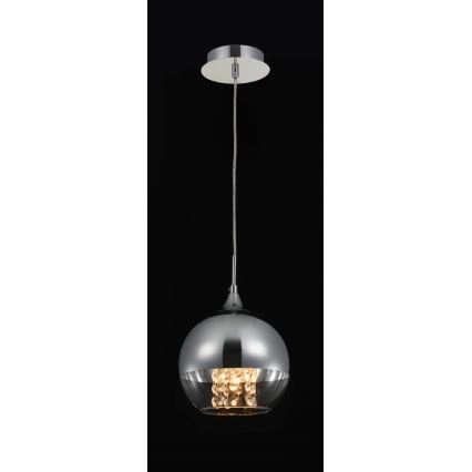 Maytoni P140-PL-110-1-N - Lampadario a sospensione con filo FERMI 1xE27/60W/230V cromo lucido