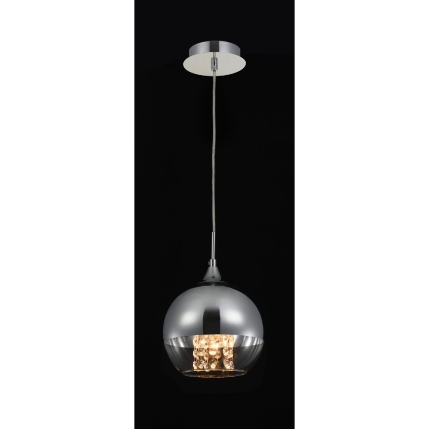 Maytoni P140-PL-110-1-N - Lampadario a sospensione con filo FERMI 1xE27/60W/230V cromo lucido